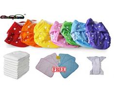 Stock waschbare Wischtücher 8 Stück + 8 Einsätze + kostenlose Fußmatte - Unfallschutz