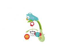 Fisher-Price CHR11 3-in-1 Rainforest Mobile mit Musik geeignet für Kinderbetten Kinderwägen Buggys Babyerstausstattung, ab 0 Monaten