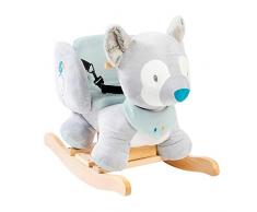 Nattou Schaukeltier Wolf Tiloo, 10 - 36 Monate, 60 x 36 x 50 cm, Grau