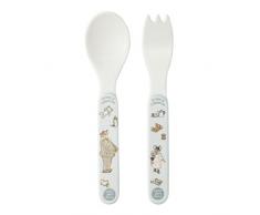 Petit Jour Paris - Besteck grau Ernest & Célestine - mit Messer und Gabel, wie die Eltern!