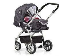 Gesslein 204330460460 Kinderwagen M4 inklusive C1 Tragetasche, silber