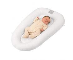 Clevamama Clevafoam Atmungsaktives Babybett Babynest für Neugeborene und Babys (0-6 Monate), Weiss