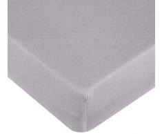 Träumeland TT02163 Spannbetttuch Jersey dunkelgrau, 60 x 120 + 70 x 140 cm, mehrfarbig