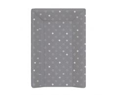 Babycalin Wickelauflage, luxuriös, mit Sternen, Beige, 50 x 70 cm, mit aufgedruckter Messleiste