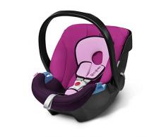 CYBEX Silver Babyschale Aton, Inkl. Neugeboreneneinlage, Ab Geburt bis ca. 18 Monate, Max. 13 kg, Purple Rain