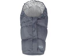 Looping Fußsack Dunkelgrau/Hellblau