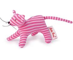 Käthe Kruse 0178371 Mini Greifling Katze, Ringel rosa