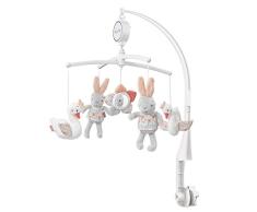 Fehn 062137 Musik-Mobile Schwanensee | Spieluhr-Mobile mit Schwan, Hase und Blume zum Lauschen & Staunen | Zum Befestigen am Bett für Babys von 0-5 Monaten | Höhe: 65 cm, ø 40 cm