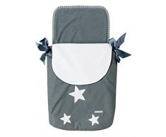 Bimbi 831409 Unisex Bettüberwurf und Füllung grau