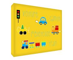 Feel Good Art Zoom Leinwand auf Rahmen gelb 91 x 60 x 4 cm