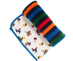Polarn O. Pyret Minicars Kinderwagendecke, Musselin, Marineblau