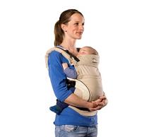 manduca First Baby Carrier > HempCotton sand < Babytrage aus weichem Canvas (Hanf & Bio-Baumwolle) Rückenverlängerung & Ergonomischer Hüftgurt, Bauchtrage, Hüft und Rückentrage (3,5-20kg) beige
