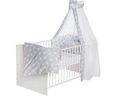 Schardt Bettset 4 tlg., Schäfchen grau