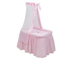 Cambrass 39088 Babybett mit Baldachin, 55 x 81 x 65 cm, Crown rosa