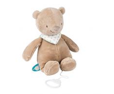 Nattou Spieluhr Bär Basile, Mia und Basile, 28 x 25 x 8 cm, Braun