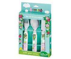 Petit Jour Paris - 3-teiliges Besteck Barbapapa - Unterstützt die Autonomie!