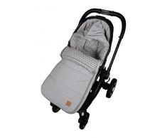 Kinderwagen Fußsack Jessy Jersey Star, light grey