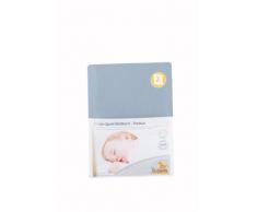 Pinolino 540062-2D Doppelpack - Spannbetttuch für Kinderbetten hellblau