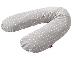 Träumeland T040834 Stillkissen elastisches mit Sternen, anthrazit / weiß