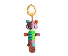 Tiny Love - Baby Spielzeug Tiny Smarts Albert Beaver, Windspiel für Babyschale, Kinderwagen und unterwegs, ab der Geburt (0M +), erzeugt schöne Windspiel-Töne, mehrfarbig