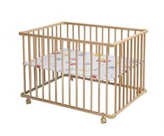 Schardt 02 001 00 03 044 Laufgitter BASIC 75 x 100 cm, natur geölt, Folie Monster