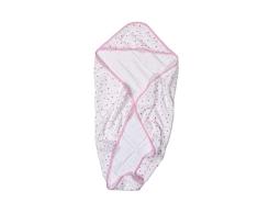 Briljant baby, Hydrophilen Kapuzenhandtuch Don, rosa