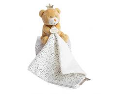Doudou et Compagnie DC3515 BÄR KLEINER KÖNIG - Marionette mit Decke, beige