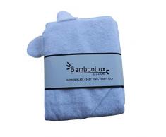 m-kids Handtuch mit Kapuze, Bambus, 90 x 90 cm, Weiß