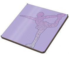 Little Helper MELINA-COASTERANDPLACEMAT-15DE Personalisiert, Mädchenname Untersetzer und Platzdeckchen mit Hochglanz-Finish, Melina