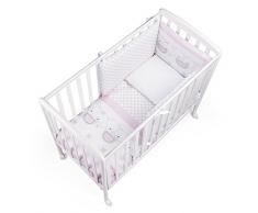 ITALBABY 120.0008 – 1 tenerini Bettgarnitur für Babybett Rosa