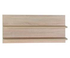 roba Wandregal Leni 2, mit zwei Ablageflächen, Wandboard, Einrichtungsregal, Bücherregal, Eiche sägerau