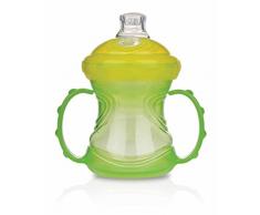 Nuby ID9895GREEN Auslaufsichere Trinklerntasse 4 in 1, grün