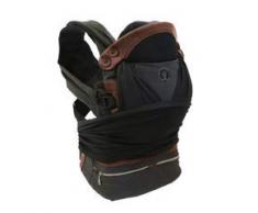 Boppy Babytrage Adjust Comfit, ergonomisch und sicher für Babys Hüfte und Rücken, Yoga-inspiriertes Material, atmungsaktive Netzeinsätze, ab Geburt bis 15 kg, schwarz