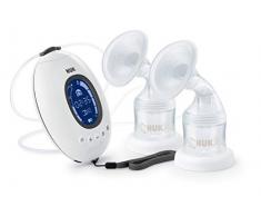 NUK Nature Sense Elektrische Doppelmilchpumpe | mit Akku, LCD-Display 2x 150 ml Muttermilchbehälter
