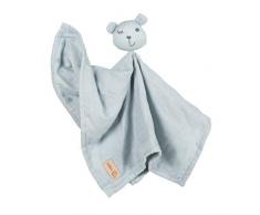 roba organic Schmusetuch „Lil Planet” silbergrau, 40x40 cm, Musselin und Jersey, GOTS zertifiziert