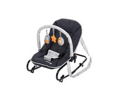 Safety 1st Babywippe Koala, 3-fach verstellbare Rückenlehne, als Wippe oder festgestellte Liege verwendbar, kompakt zusammenfaltbar und praktische Tragegriffe für unterwegs, warm grey