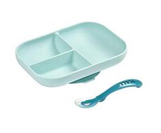 Béaba - Baby Teller mit Saugnapf - Blau