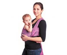 HOPPEDIZ Baby-Tragetuch, inklusive Bindeanleitung, Chicago pink 4,60 m