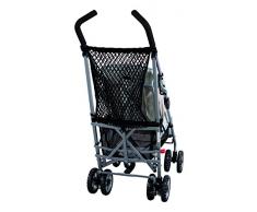 sunnybaby 19267 - Einkaufsnetz, Universalnetz für Kinderwagen & Buggys | mit Knebelverschluss - Farbe: SCHWARZ | Qualität: MADE in GERMANY