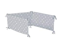 Piccola Casa Bettumrandung, 60 x 120, modern/klassisch, Grau, 180 x 40 x 1