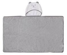 Tineo 644486 Mitwachsendes Kapuzenhandtuch, grau