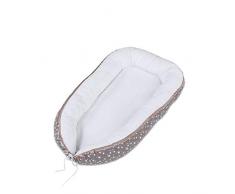 babybay Kuschelnest, taupe Sterne weiß