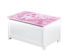 roba 450518D332 Spielzeugtruhe Krone, rosa