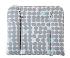 Geuther - Wickelmulde 5835, geschweißt, mit Kopfschutz, 85 x 75 cm, Punkte