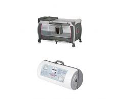 Reisepaket iCoo Starlight Reisebett, grau und Julius Zöllner Reisebettmatratze Travelsoft Premium, 60 x 120 cm