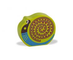 Oops Bunte Holz Rassel in Super niedliche Schnecke Design (Kleine)