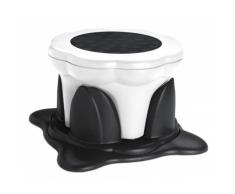 Kids Kit Hocker 2 Höhen und Stauraum Black & White