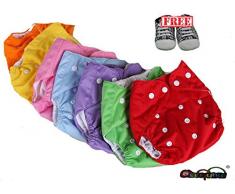 Waschbare Reinigungstücher für Neugeborene, 2 Stück + 2 Einsätze + kostenlose Schuhe