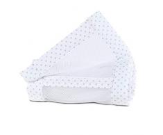 babybay Nestchen Mesh-Piqué passend für Modell Maxi, Boxspring und Comfort, weiß Punkte perlgrau