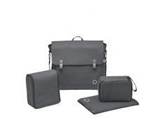 Maxi-Cosi 1632750110 Modern Bagpraktische Wickeltasche mit vielen extras, Thermobox, Wickelunterlage, Essential Graphite, grau, 1.3 kg